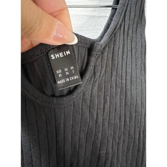 SheIn Women's  Animal Print‎ Button Front Belted Cami Romper XS - Picture 5 of 7